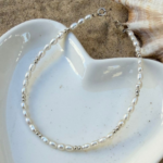 צמיד פנינה כסף