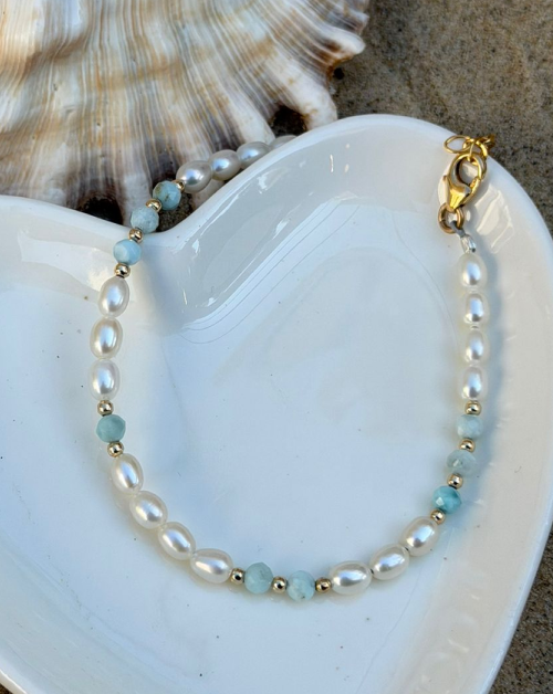 צמיד פנינה לרימר