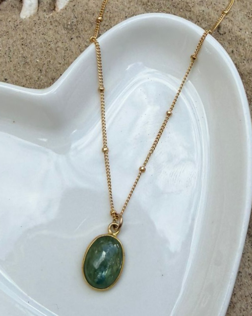 שרשרת אקווה מרין ירוק