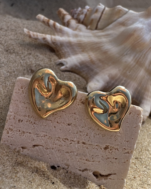 עגיל צמוד לאב גדול זהב